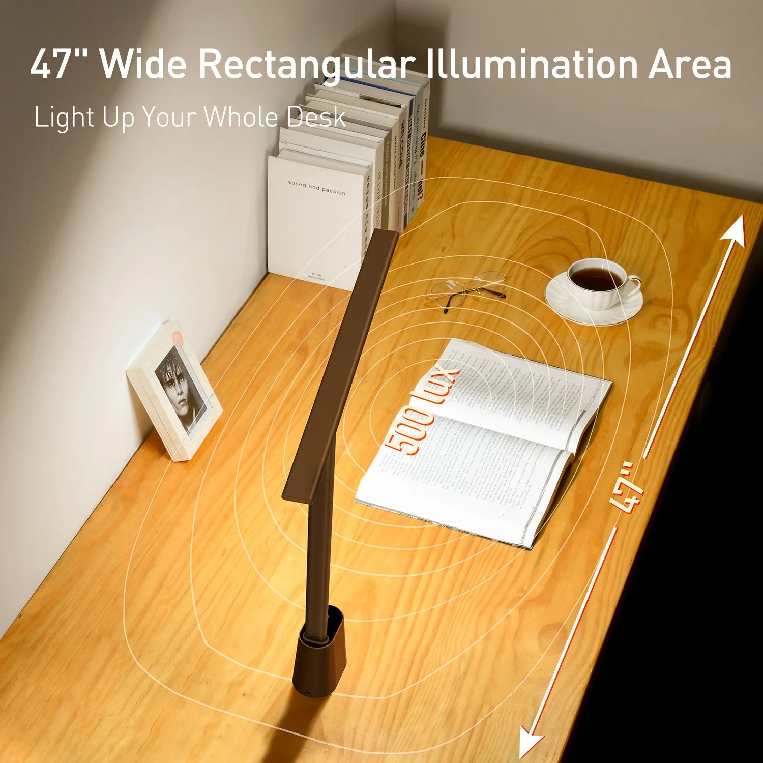 Smart Dimmable LED Desk Lamp – Foldable Eye-Care Office & Study Light