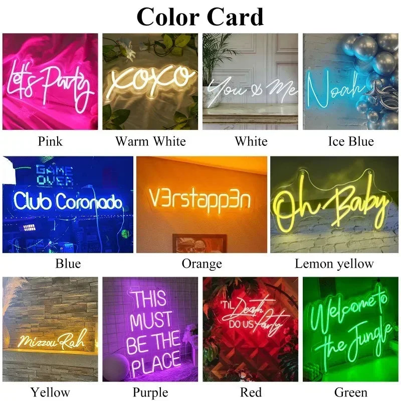 Custom LED Neon Name Sign – Personalized Wall Light for Bedroom & Kids Room