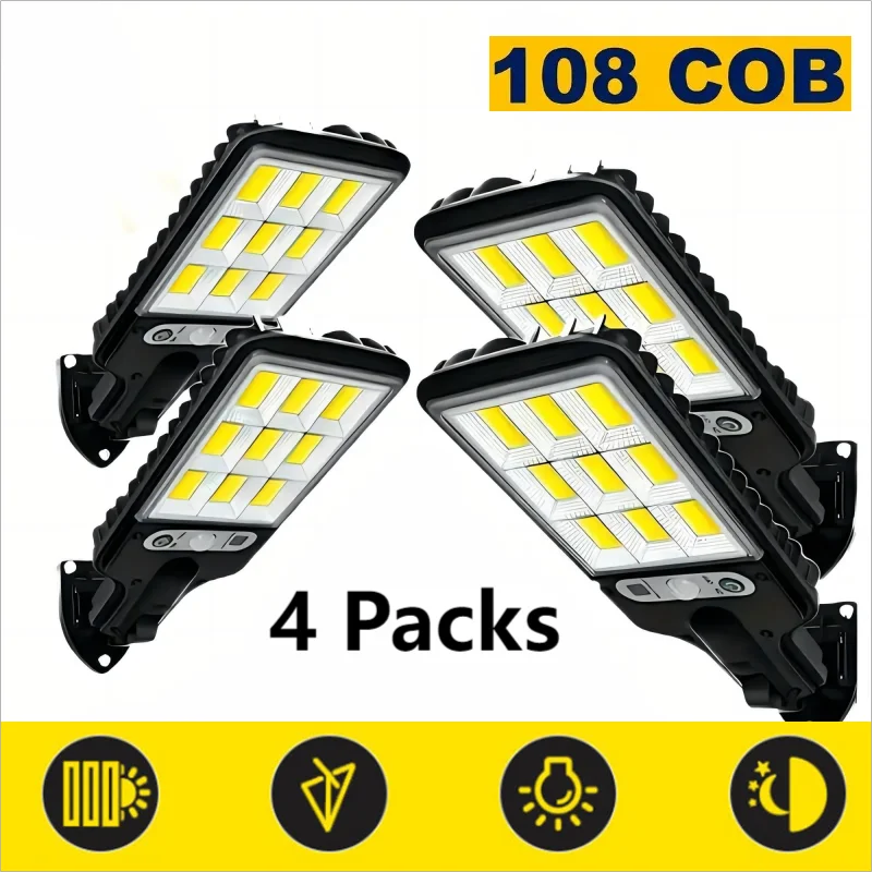 Solar LED Outdoor Wall Lights – Waterproof Motion-Sensor Garden & Patio Light