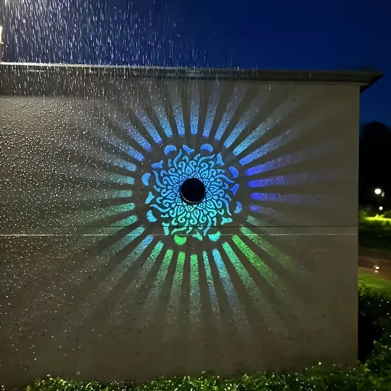 Mandala Solar Garden Wall Light