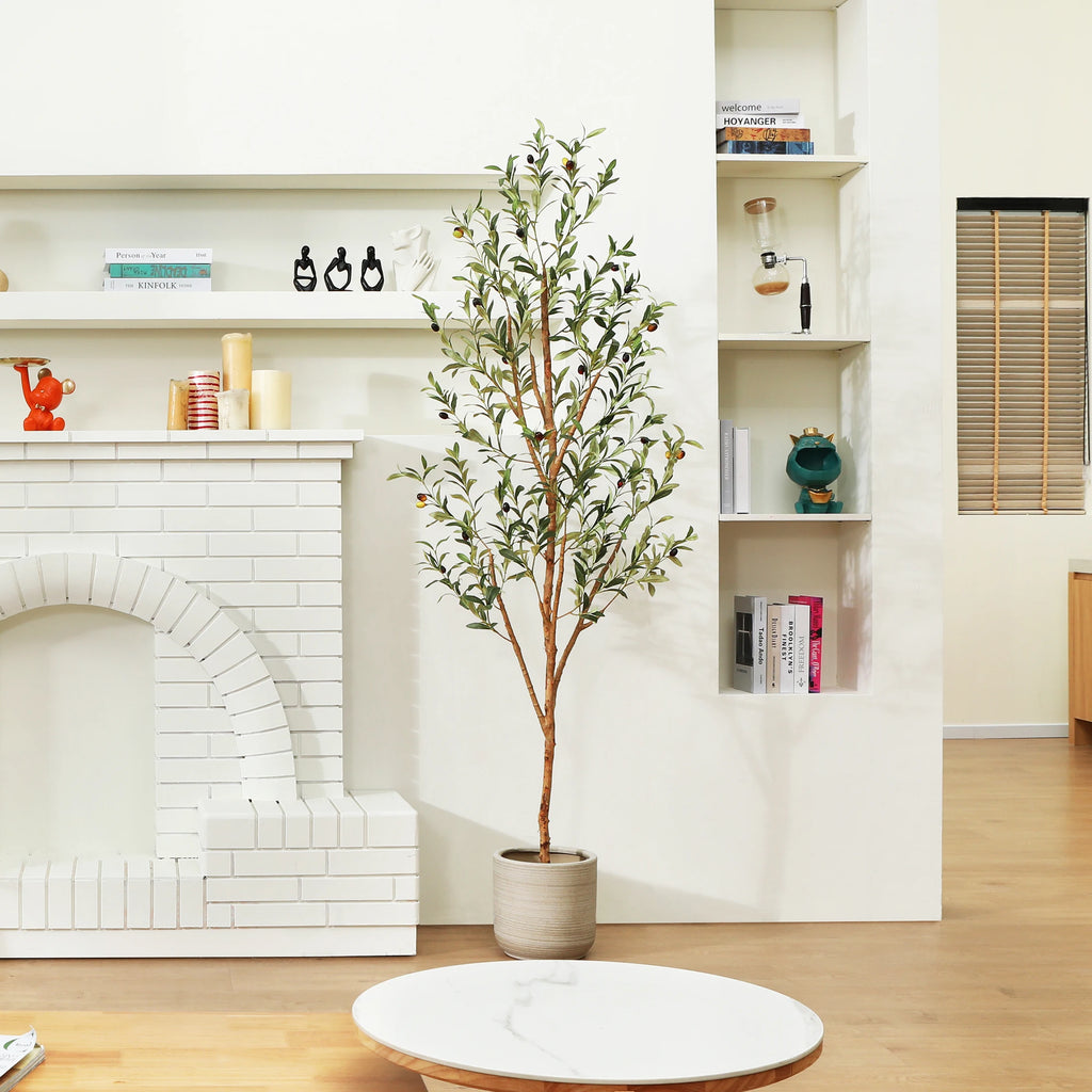 Potted Artificial Olive Tree