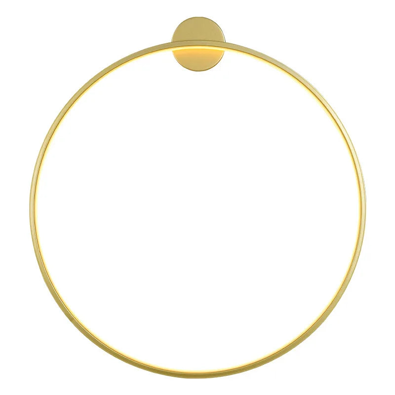 Minimalist LED Circle Wall Sconce – Modern Ring Wall Light for Living Room & Bedside