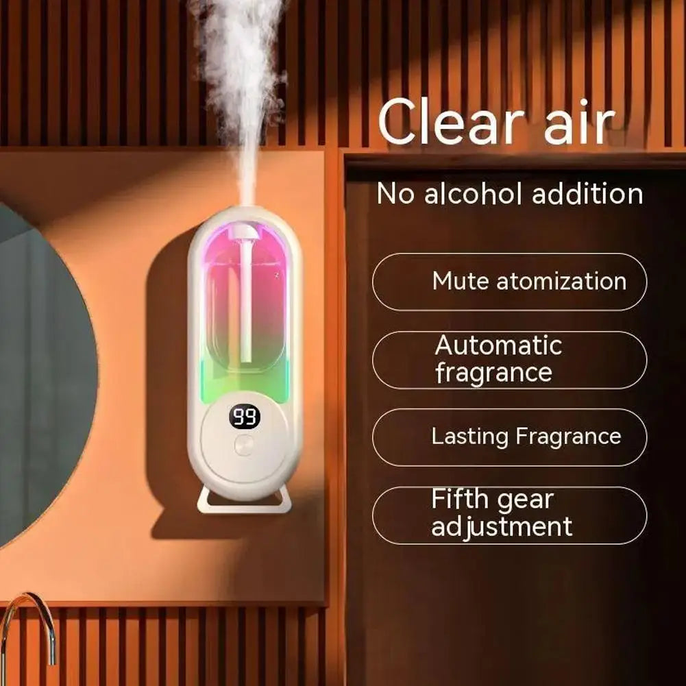 Automatic Essential Oil Diffuser – USB Spray Aroma Humidifier with LED Light