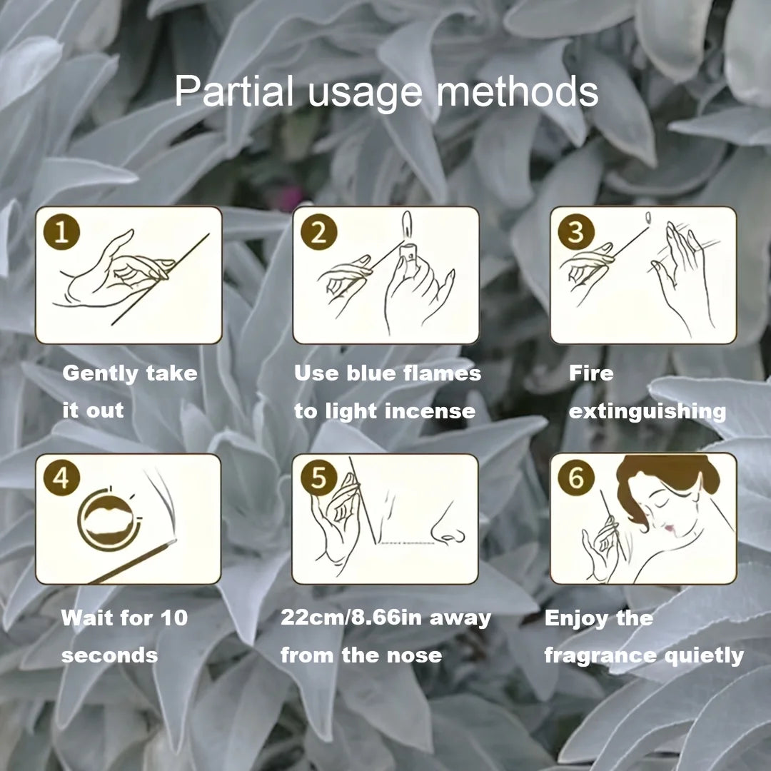 Outdoor Incense Coils – White Sage, Lavender & Mint Aromatherapy for Patio & Garden