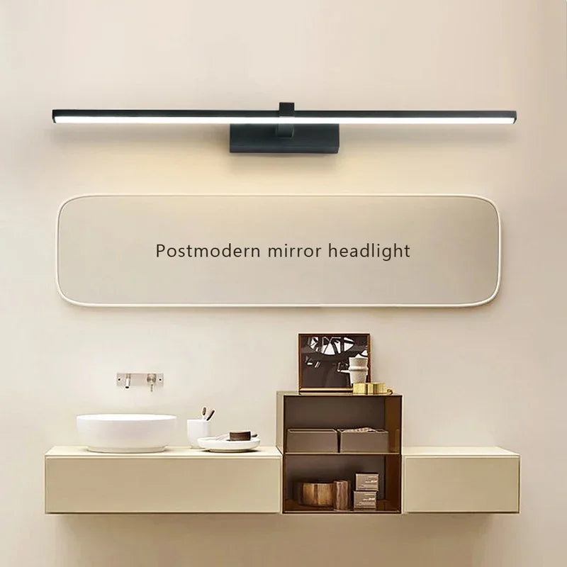 Modern LED Bathroom Wall Light – Aluminum Mirror Vanity Lamp (3 Colors)