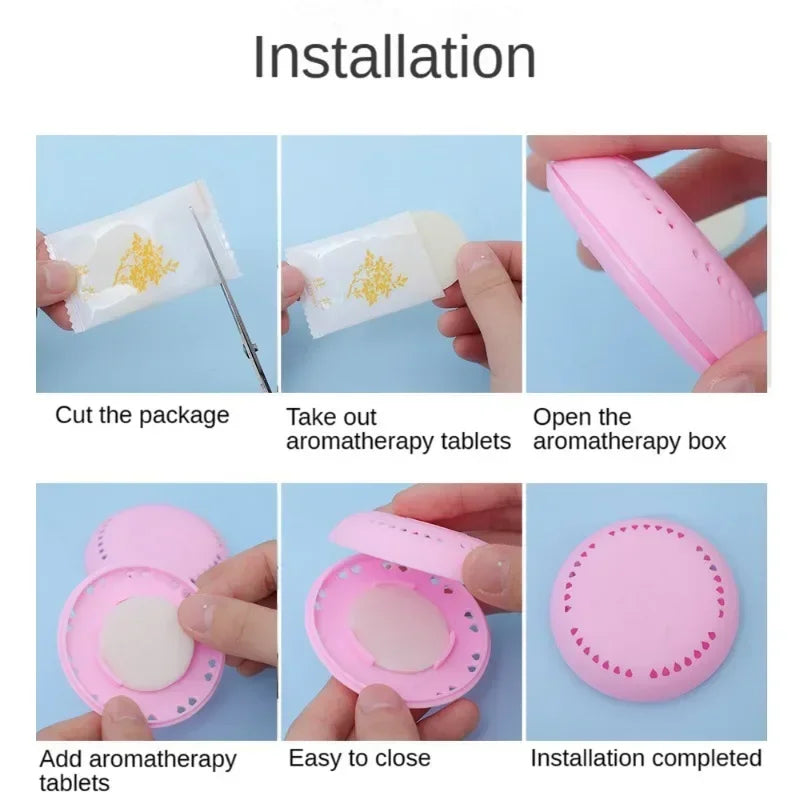 Solid Gel Air Freshener – Aromatherapy Deodorizer for Bathroom, Car & Closet