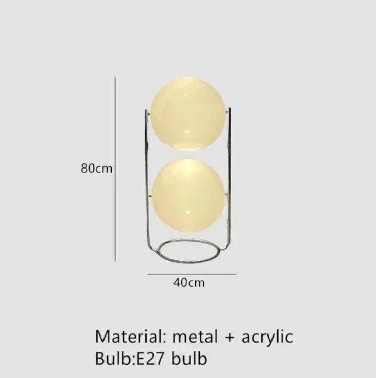Modern Acrylic Floor Lamp – Minimalist Round Ball Standing Light for Bedside