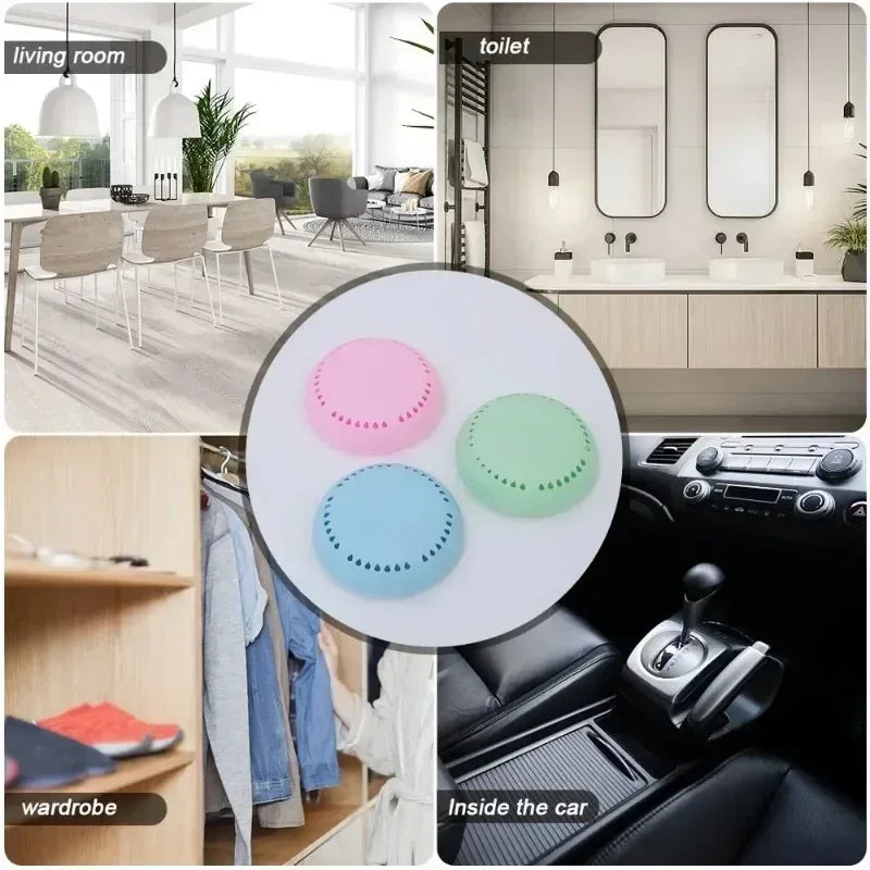 Solid Gel Air Freshener – Aromatherapy Deodorizer for Bathroom, Car & Closet