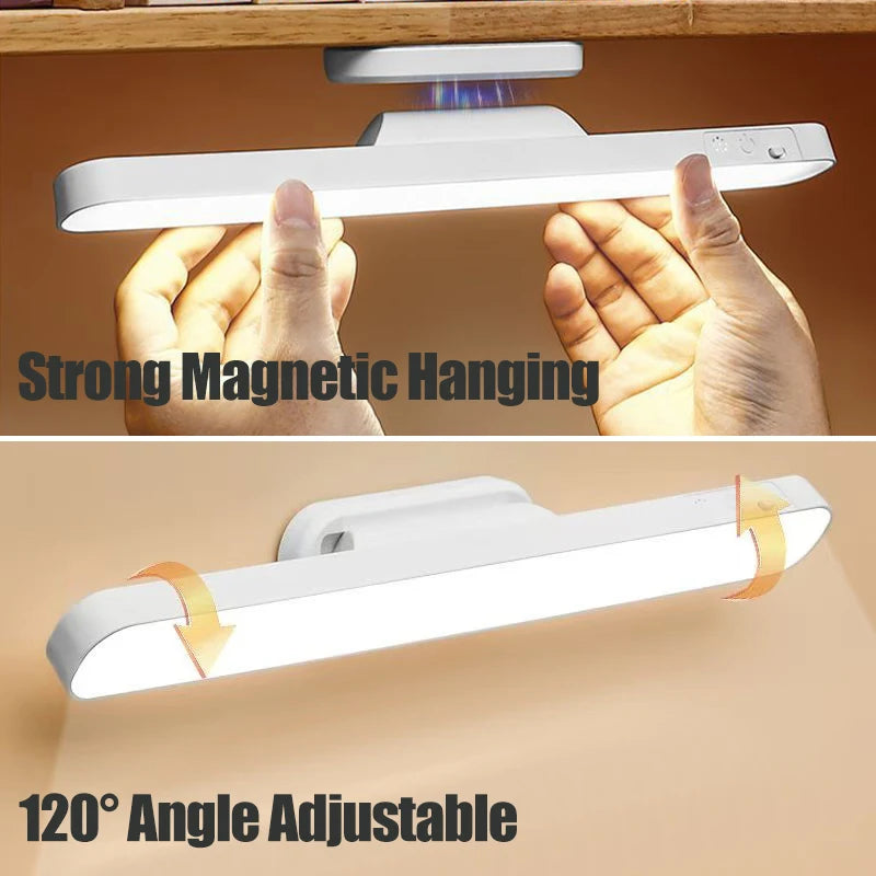 Magnetic LED Reading Lamp – Rechargeable Cordless Night Light with Remote