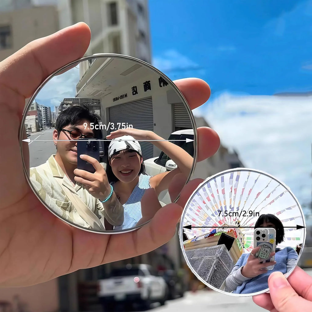 Mini Convex Mirror Set – Wide-Angle Vlogging & Blind-Spot Mirrors