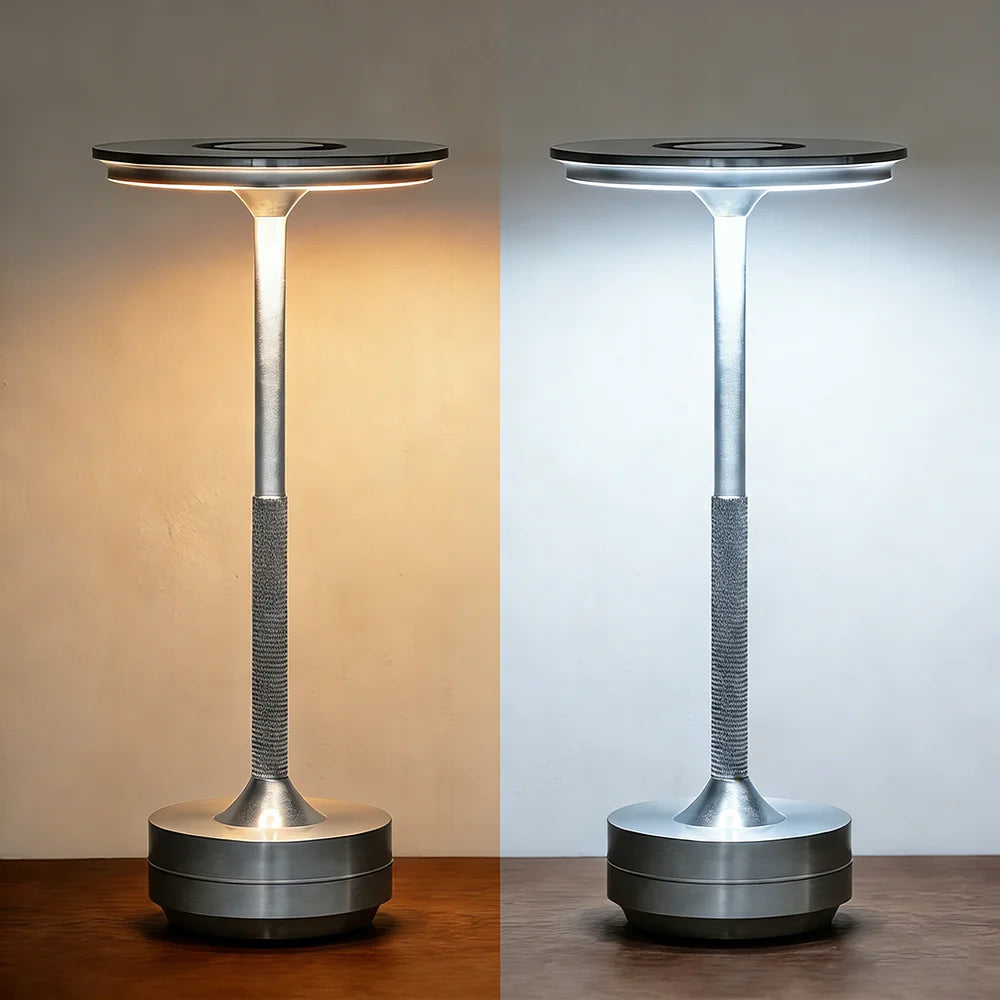 Rechargeable Wireless LED Table Lamp – Touch Dimmable Bedside Night Light (Set of 2)