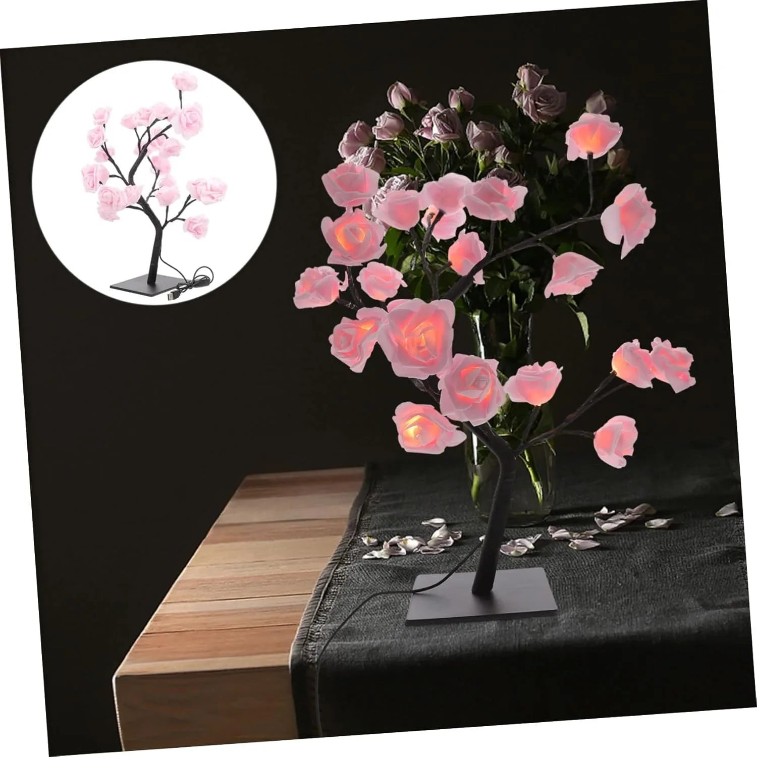Enchanted Rose LED Table Lamp