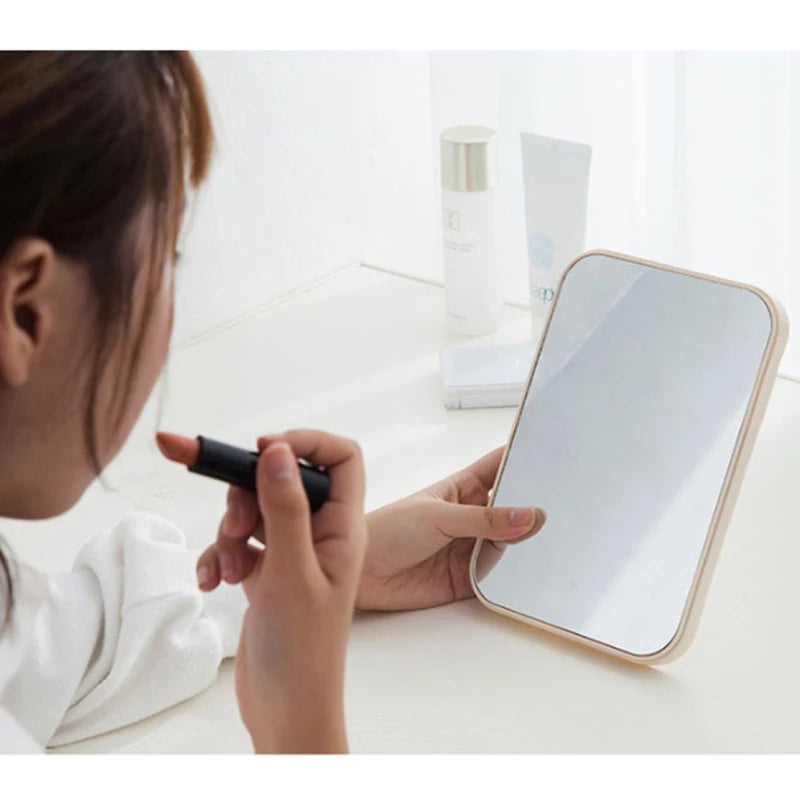 Portable Folding Cosmetic Mirror – Compact Square Makeup Mirror for Travel