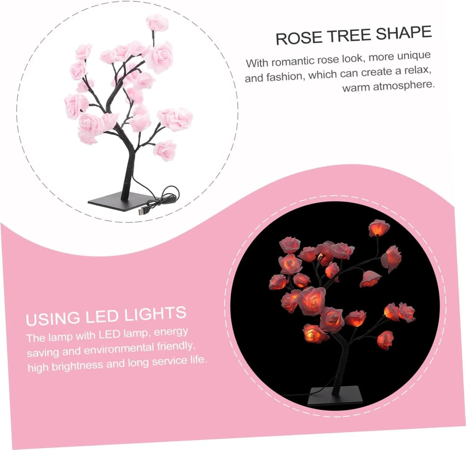Enchanted Rose LED Table Lamp