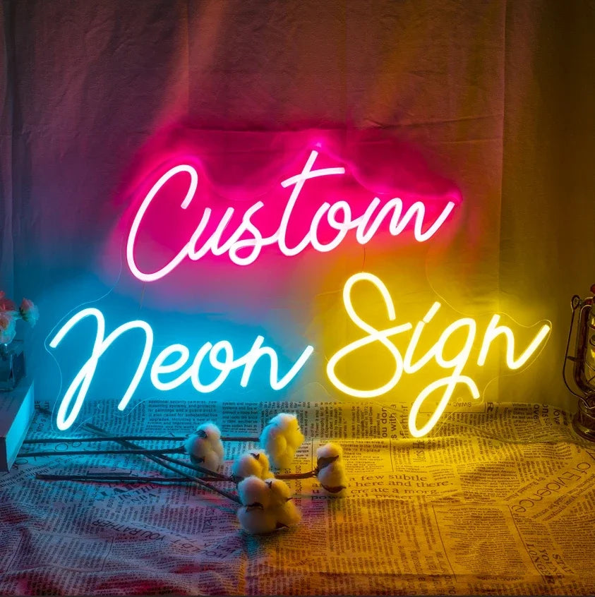 Custom LED Neon Name Sign – Personalized Wall Light for Bedroom & Kids Room