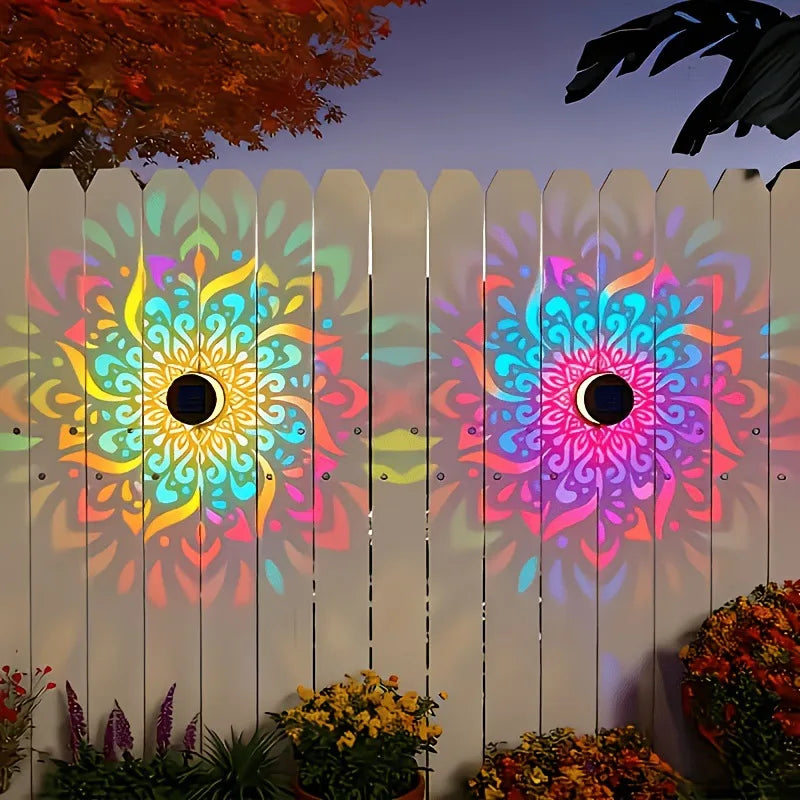 Mandala Solar Garden Wall Light