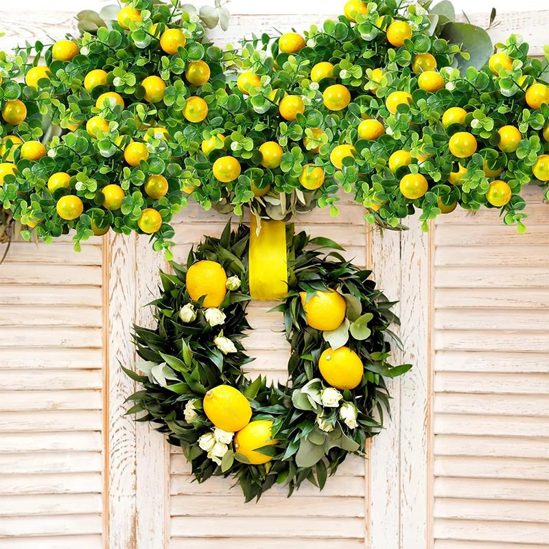 Lemon Branch Faux Greenery Stems