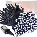 200 LED White Christmas Lights Outdoor, 66Ft Christmas Tree Lights Green Wire, 8 Modes Waterproof Twinkle String Lights Plug in for Xmas Wedding Party Indoor Decoration