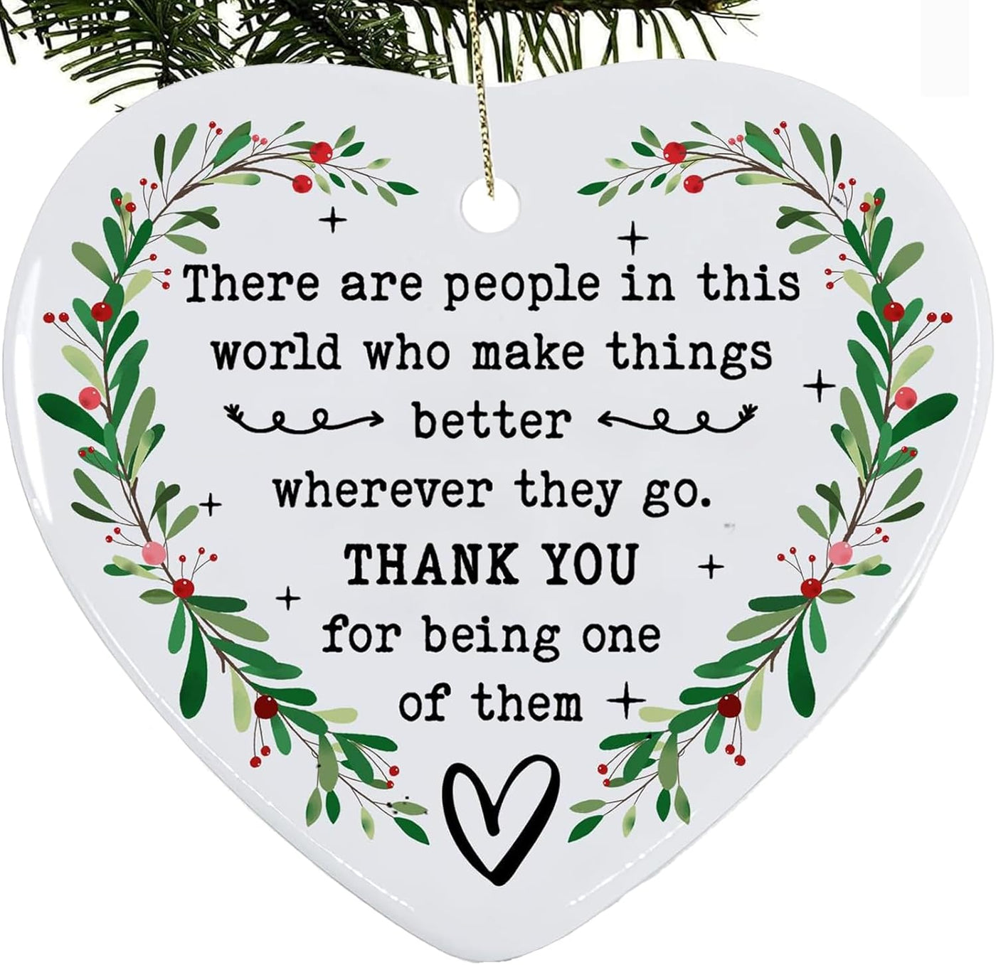 Thank You Gifts for Women & Friends - Appreciation Gifts for Coworkers, Boss, Family & Teachers - Christmas Decorations Ornament